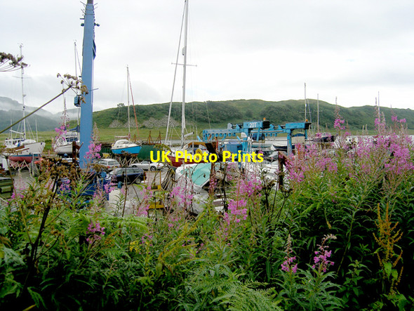 Photo 6"x4" Ardfern Marina boat yard Ardfern c2006