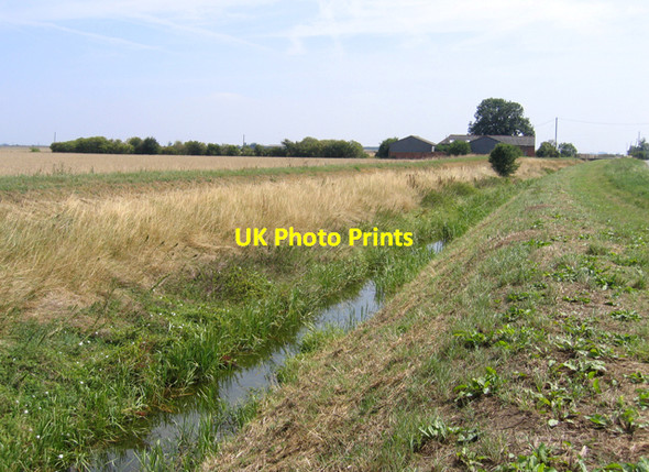 Photo 6"x4" Billingborough Lode, Billingborough Fen, Lincs Bridge End\/TF1436 c2006