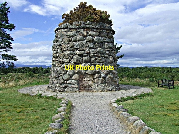 Photo 6"x4" Culloden Battlefield Monument Leanach\/NH7544 c2006