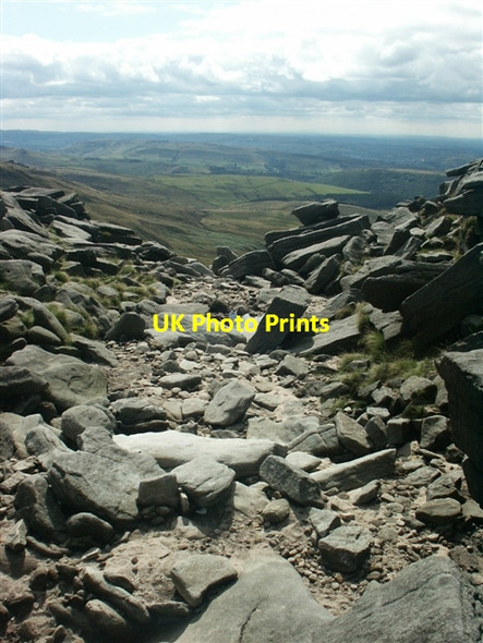 Photo 6"x4" Streambed at Kinder Downfall Farlands Booth c2006