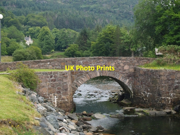 Photo 6"x4" Bridge near the Old Inn, Gairloch Charlestown\/NG8075 c2006