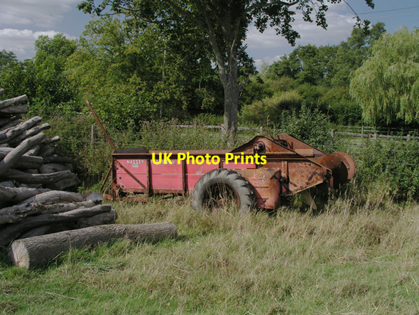 Photo 6"x4" Disused muck spreader in field next to Old Wickhurst Lane Broadbridge Heath c2006