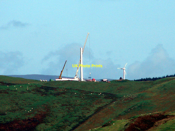 Photo 6"x4" A distant windmill Ceinws c2006