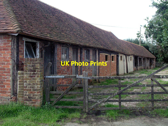 Photo 6"x4" Old farm buildings on Durfold Farm Upper Ifold c2006
