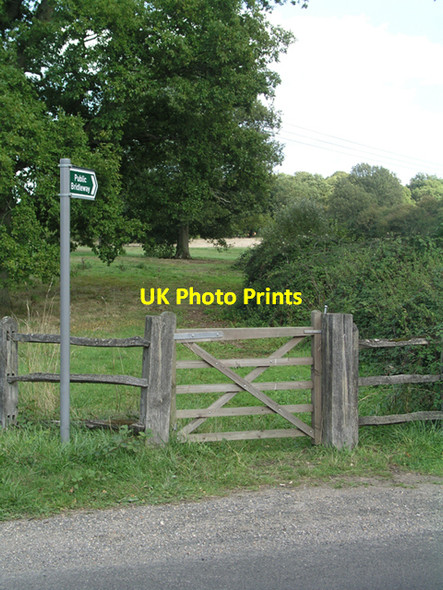Photo 6"x4" Bridleway 1358 from Haven Road Five Oaks c2006