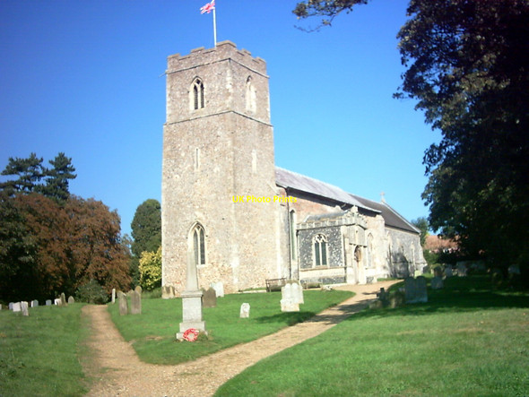 Photo 6"x4" St.John The Baptist Church, Badingham Dennington Hall c2006