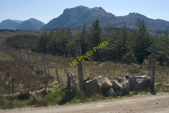 Photo 6"x4" Blocked gate and boundary fence Loch an Gaineamh c2009