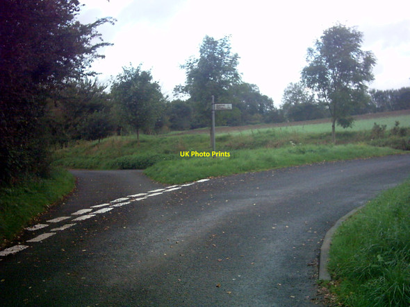 Photo 6"x4" Wash Road junction Spexhall c2006