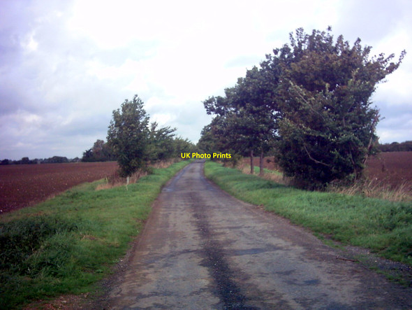 Photo 6"x4" Badingham Lane near Manor Farm Dennington Hall c2006