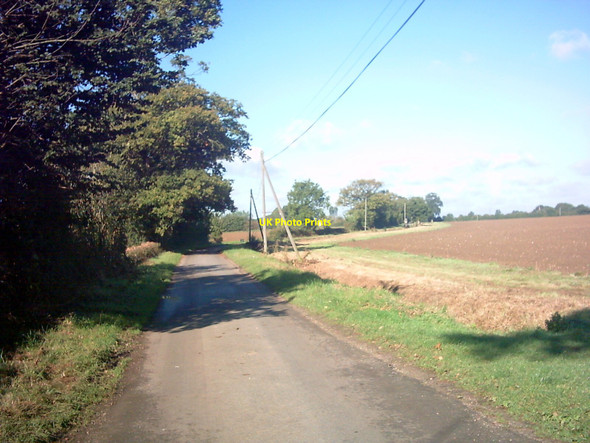 Photo 6"x4" Lane near Mountpleasant Farm Chediston Green c2006