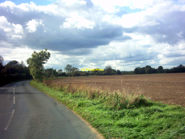 Photo 6"x4" The B1117 Rowe Hill Laxfield c2006 P1