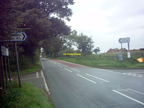 Photo 6"x4" A144 Stone Street at Spexhall Crossroads Stone Street\/TM3882 c2006