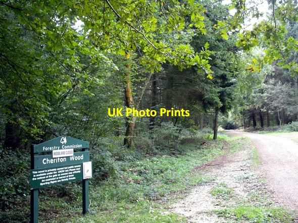 Photo 6"x4" Cheriton Wood - Closed! Bramdean c2006