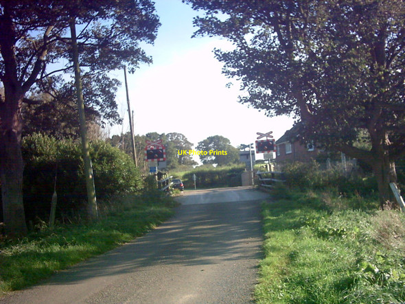 Photo 6"x4" Blaxhall Hall Crossing in Hoo Lane Little Glemham c2006