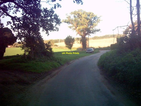 Photo 6"x4" Church Road, Stone Common Blaxhall c2006