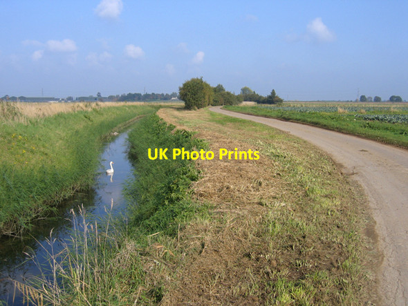 Photo 6"x4" Drain beside Low Gate, Gosberton, Lincs Gosberton c2006