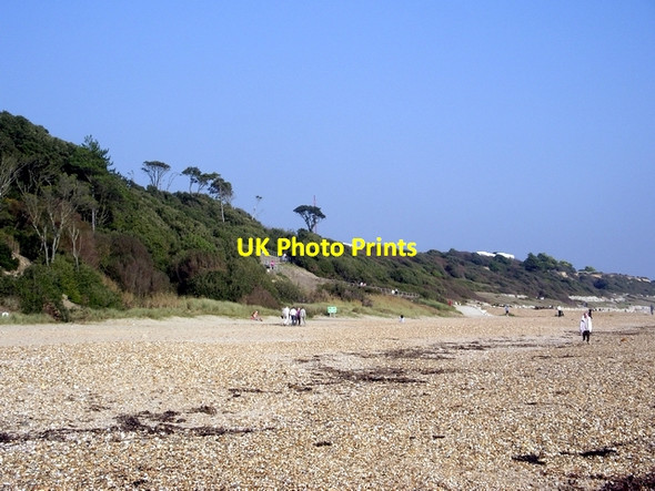Photo 6"x4" Highcliffe Castle beach Friars Cliff c2006