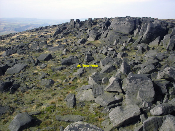 Photo 6"x4" A sea of boulders at Blackstone Edge Durn c2005