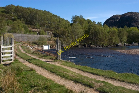 Photo 6"x4" Gate at the start of the track to Loch na Sealga First Coast c2009