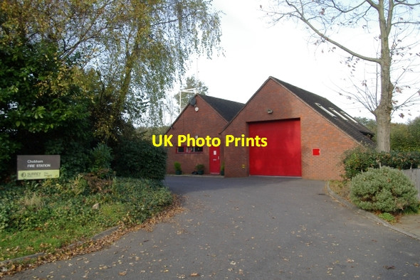 Photo 6"x4" Chobham fire station Chobham c2006