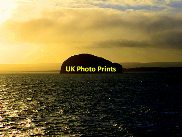 Photo 6"x4" Bass Rock from the Rosyth-Zeebrugge ferry Bass Rock c2006