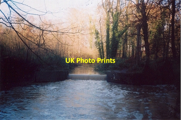Photo 6"x4" Weir on the Smite Brook Walsgrave on Sowe c2006
