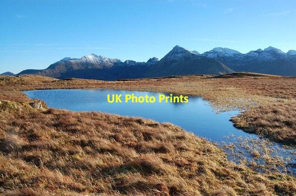 Photo 6"x4" Lochan near the summit of Beinn a' Bhraghad Eynort c2006