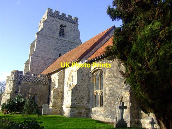 Photo 6"x4" Canewdon Parish Church: St Nicholas Canewdon c2006