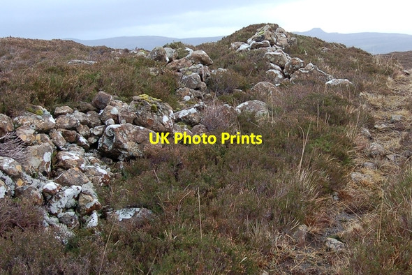 Photo 6"x4" Old wall above Ollach Upper Ollach c2007
