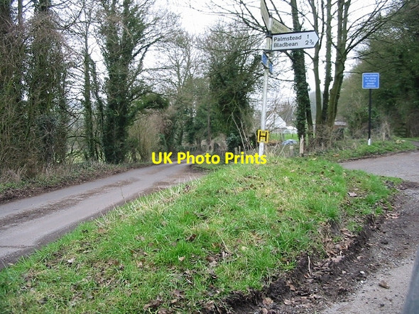 Photo 6"x4" Junction on Pett Bottom Road Lynsore Bottom c2007