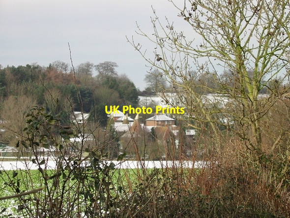 Photo 6"x4" Elbridge Farm through the hedgerow Stodmarsh c2007