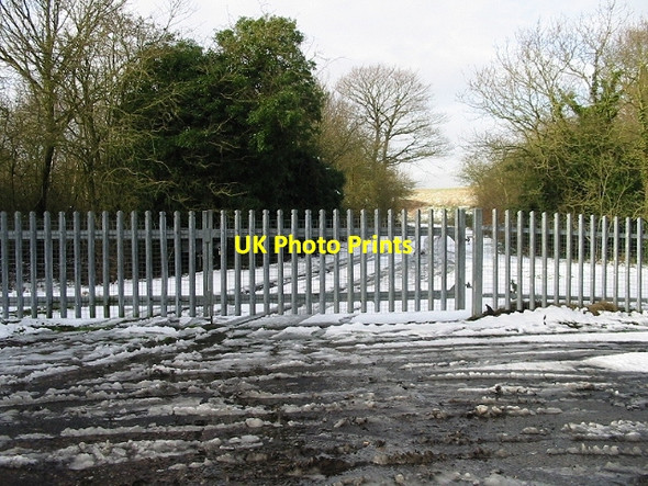 Photo 6"x4" A fenced entrance to Oldridge Wood Fordwich c2007