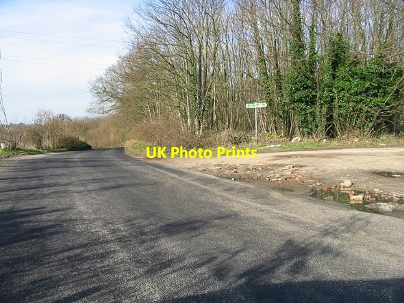 Photo 6"x4" Looking W along Bridge Road Nackington c2007