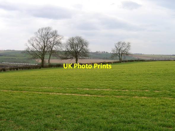 Photo 6"x4" View across Welland Valley to The Rookery Aldgate c2007