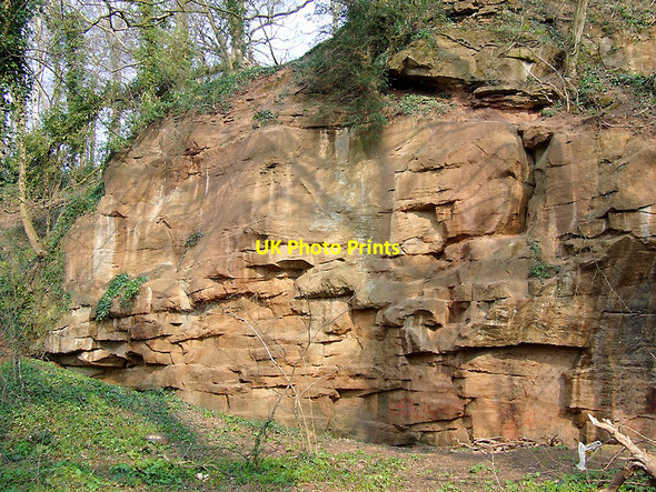 Photo 6"x4" Old Sandstone Quarry near Tuckhill in Shropshire Broad Oak\/SO7888 c2007