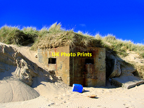 Photo 6"x4" WW2 pillbox, Cruden Bay beach Cruden Bay c2007