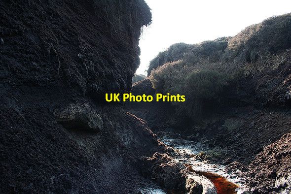 Photo 6"x4" Peat grough, Middle Moor Featherbed Moss\/SK1994 c2007