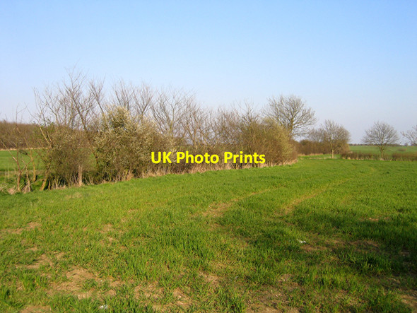 Photo 6"x4" Hunts-Cambs county boundary, Gt Gransden Eltisley c2007