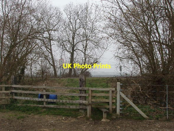 Photo 6"x4" Level crossing for footpath Wendlebury c2007