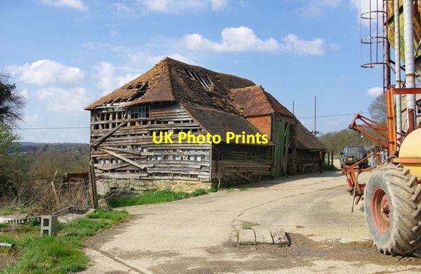 Photo 6"x4" Decrepit Barn, Squibs Farm Northbridge Street c2007