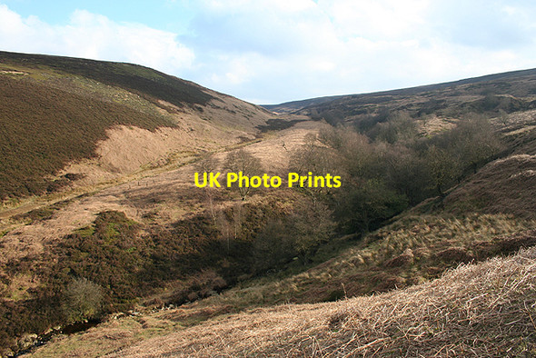 Photo 6"x4" Valley of Mickleden Beck Upper Midhope c2007
