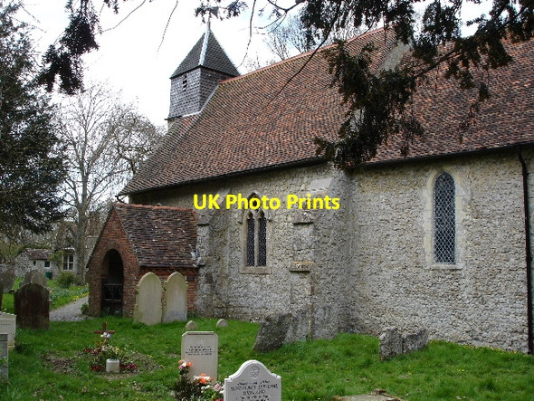 Photo 6"x4" View towards porch Shadoxhurst c2007