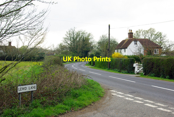 Photo 6"x4" Lewd Lane corner Biddenden Green c2007