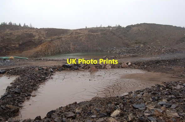 Photo 6"x4" Quarry for Ben Aketil power station Blackhill\/NG3450 c2007