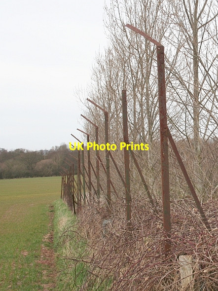 Photo 6"x4" Old Perimeter Fence, Blakemoor Hill Allensmore c2007