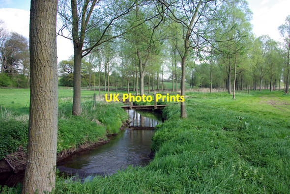 Photo 6"x4" Footbridge over the River Brain Cressing c2007