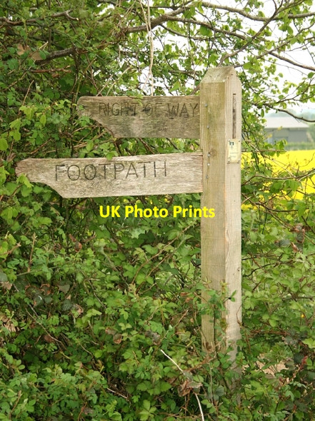Photo 6"x4" Heath Green fingerpost Heath Green\/SU6337 c2007