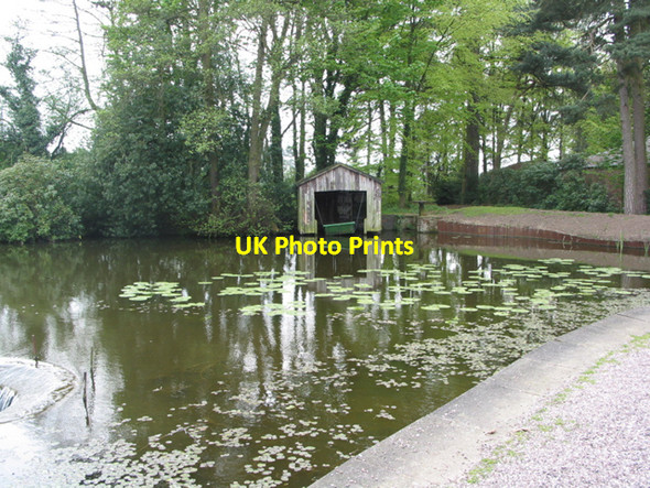 Photo 6"x4" Boathouse on ornamental lake, Capesthorne Hall Astle\/SJ8273 c2004