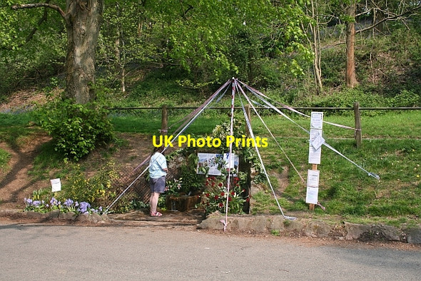 Photo 6"x4" Evendine Well - 2007 Well Dressing - Elgar Brand Green\/SO7641 c2007
