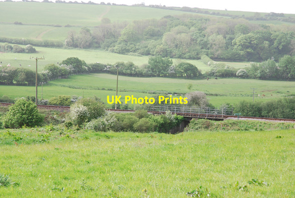 Photo 6"x4" Swanage Railway crosses Woodyhyde Farm Harman's Cross c2007